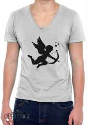 T-Shirt homme Col V Cupidon Love Heart