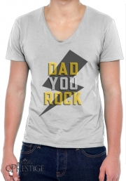 T-Shirt homme Col V Dad rock You