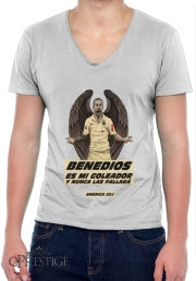 T-Shirt homme Col V Dario Benedios - America