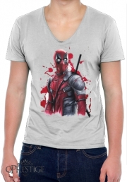 T-Shirt homme Col V Deadpool Painting