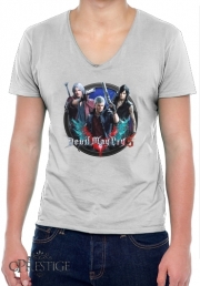 T-Shirt homme Col V Devil may cry