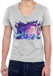 T-Shirt homme Col V Elsa Frozen