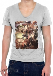 T-Shirt homme Col V Eren Family Art Season 2