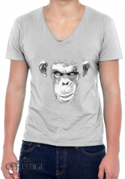T-Shirt homme Col V Evil Monkey
