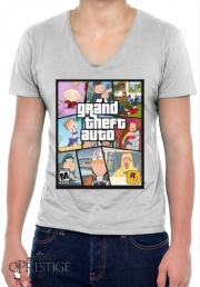 T-Shirt homme Col V Family Guy mashup GTA