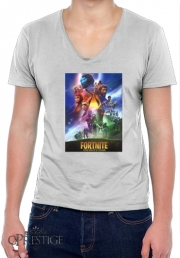T-Shirt homme Col V Fortnite Skin Omega Infinity War