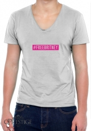 T-Shirt homme Col V Free Britney