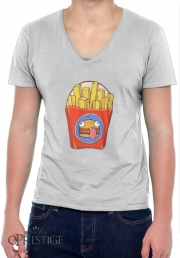 T-Shirt homme Col V Frites
