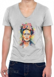 T-Shirt homme Col V Frida Kahlo