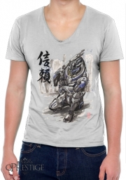 T-Shirt homme Col V Garrus Vakarian Mass Effect Art