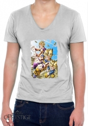 T-Shirt homme Col V Goku Family
