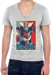 T-Shirt homme Col V Grendizer propaganda
