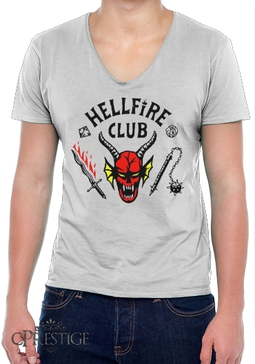 T-Shirt homme Col V Hellfire Club