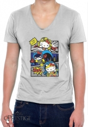 T-Shirt homme Col V Hello Kitty X Heroes