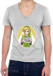 T-Shirt homme Col V Im not Zelda