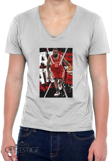 T-Shirt homme Col V James Harden Basketball Legend