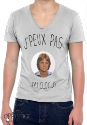 T-Shirt homme Col V Je peux pas jai Cloclo Claude Francois