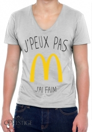 T-Shirt homme Col V Je peux pas jai faim McDonalds