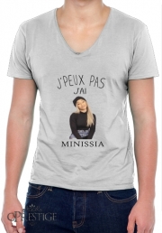 T-Shirt homme Col V Je peux pas jai Minissia