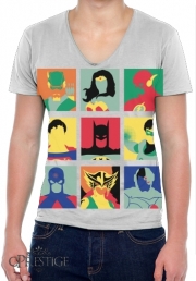 T-Shirt homme Col V Justice pop