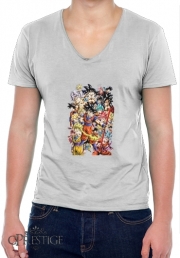 T-Shirt homme Col V Kakarot Goku Evolution