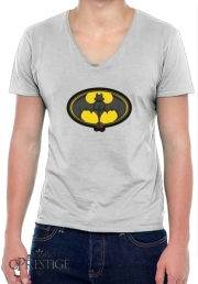 T-Shirt homme Col V Krokmou x Batman