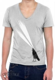 T-Shirt homme Col V Laser crow