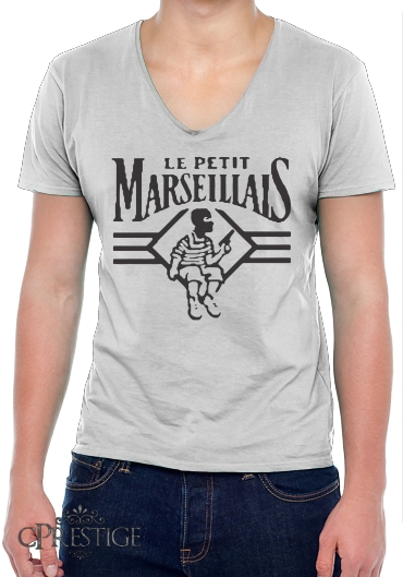 T-Shirt homme Col V Le petit marseillais