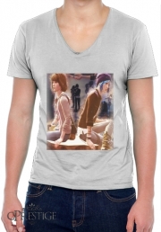 T-Shirt homme Col V Life Is Strange Mixed Scenes