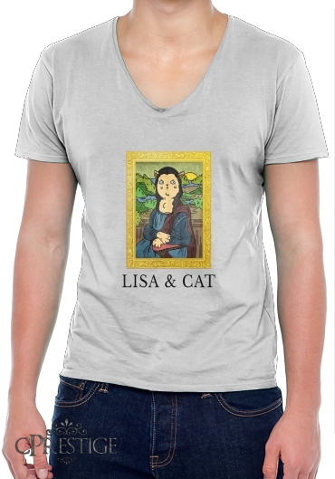 T-Shirt homme Col V Lisa And Cat