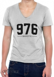 T-Shirt homme Col V Mayotte Carte 976