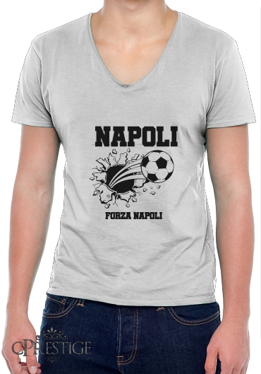 T-Shirt homme Col V Naples Football Domicile