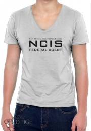 T-Shirt homme Col V NCIS federal Agent
