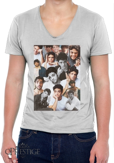 T-Shirt homme Col V Noah centineo collage