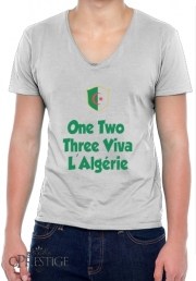 T-Shirt homme Col V One Two Three Viva Algerie