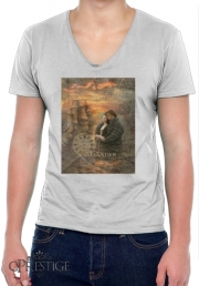 T-Shirt homme Col V Outlander Collage