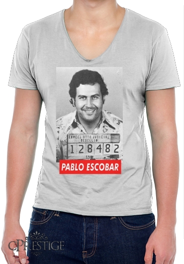 T-Shirt homme Col V Pablo Escobar