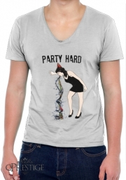 T-Shirt homme Col V Party Hard