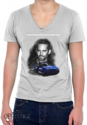 T-Shirt homme Col V Paul Walker Tribute See You Again