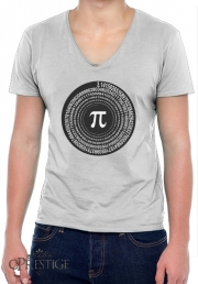 T-Shirt homme Col V Pi Spirale