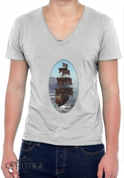 T-Shirt homme Col V Bateau Pirate