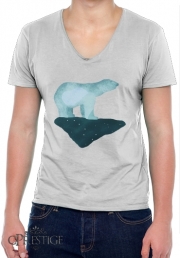 T-Shirt homme Col V Ours Polaire
