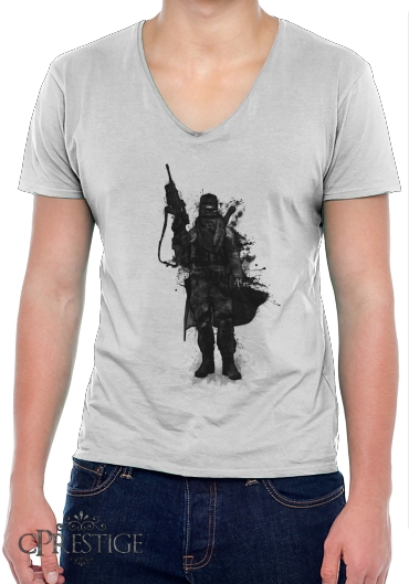 T-Shirt homme Col V Post Apocalyptic Warrior