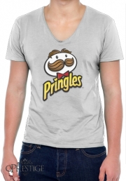 T-Shirt homme Col V Pringles Chips