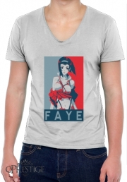 T-Shirt homme Col V Propaganda Faye CowBoy