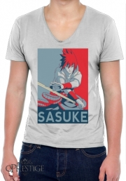 T-Shirt homme Col V Propaganda Sasuke