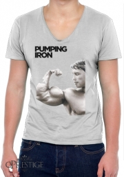 T-Shirt homme Col V Pumping Iron
