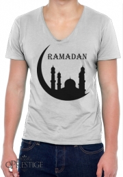 T-Shirt homme Col V Ramadan Kareem Mubarak