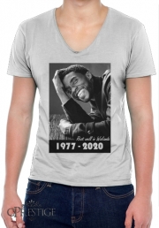 T-Shirt homme Col V RIP Chadwick Boseman 1977 2020