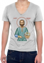 T-Shirt homme Col V Saint Isidore